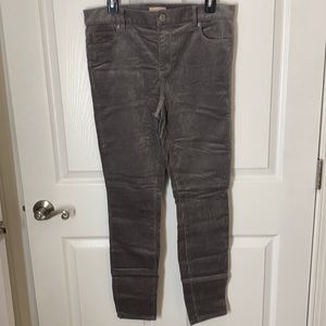 Loft modern skinny corduroy pants